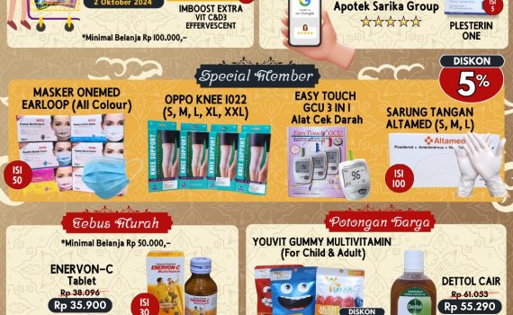 #diskonsusuoktober #promoapoteksemrang #diskonsuplemen #promomenarikapotek